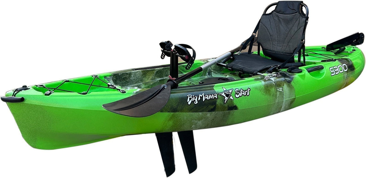 Kayak divisibile a pedali con pinne BIG MAMA START S300 colore blu - TIMESPORT24