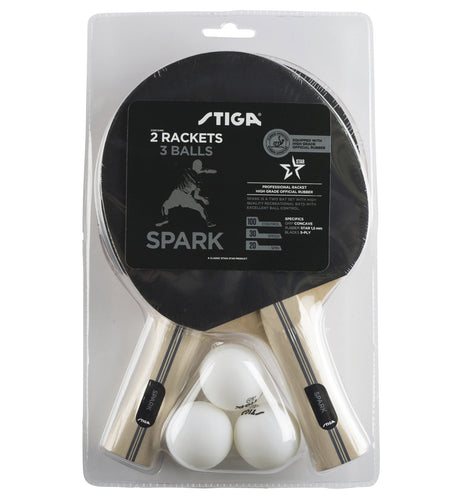 Set Da Ping Pong Spark composto da 2 racchette + 3 palline Tennis Tavolo Stiga cd.2C4-543 - TIMESPORT24