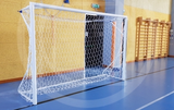 Af1512/b 1 Single Steel Futsal Goal With Sockets To Be Underground M. 3x2 Certified En749 