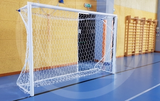 Af1512/b Pair of steel soccer goals with sockets to be buried M. 3x2 certified EN749 