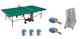 Tennis Tavolo Advance Indoor Verde- Tavolo Ping Pong Garlando con 2 Racchette Storm 2 Stelle Approvata ITTF + 18 Palline + Copertina Tavolo - TIMESPORT24