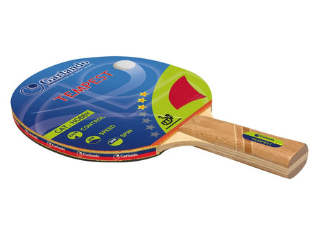 Racchetta Tennis Tavolo- Ping Pong Garlando Tempest 3 Stelle Approvata da ITTF cd.2C4-115 - TIMESPORT24