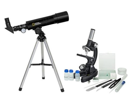 Set Telescopio + Microscopio COD.NG-9118000 ( Telescopio 50/360 + Miscoscopio 300X-1200X) National Geographic - TIMESPORT24