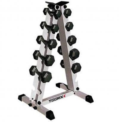 Rastrelliera Porta Manubri (6 Coppie) Linea Toorx - TIMESPORT24