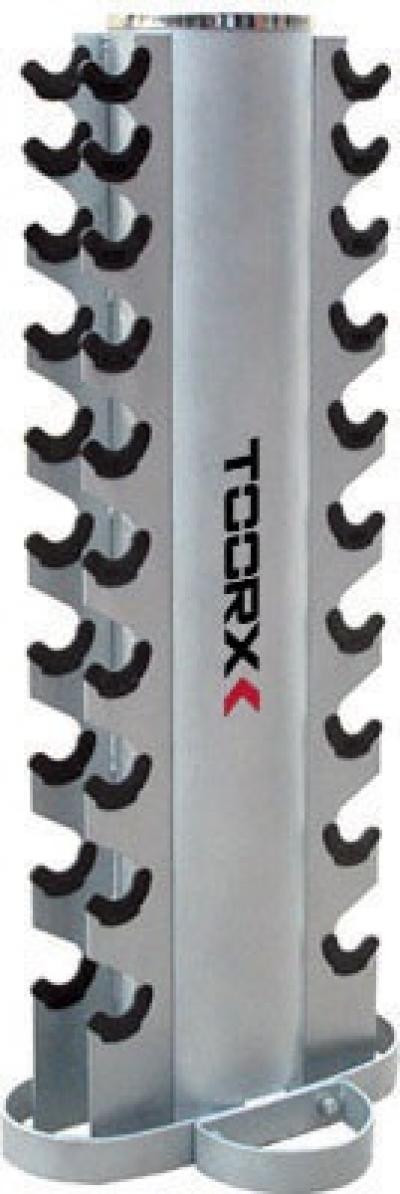 Rastrelliera Porta Manubri a Colonna (10 Coppie da 1 a 10 kg) Linea Toorx - TIMESPORT24