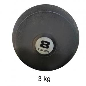 Slam Ball Antirimbalzo Ø 23 cm. - 3 kg. cod.AHF-049 Linea Toorx - TIMESPORT24