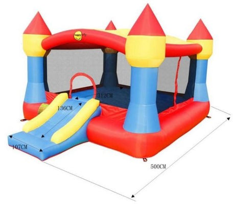 Gioco Gonfiabile Castello Xxl Art.9217n - Mis. 500 X 400 Cm Motore Incluso Offerta Giochi Gonfiabili In Vendita Su Timesport24 - TIMESPORT24