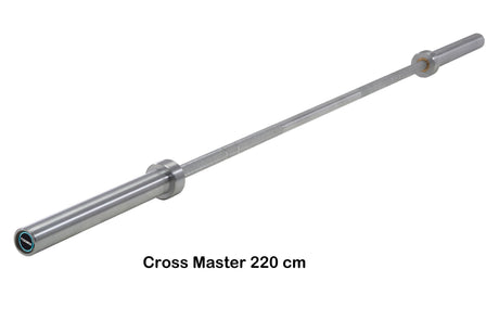 CROSS MASTER 700 - Bilanciere Olimpionico 220 cm. Cromato - Carico Max 700 kg. Linea Toorx cod. BO-700 - TIMESPORT24