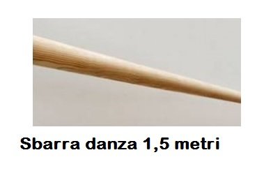 Sbarra Danza Di Pino Melis 40 Mm Di Diametro - Lunghezza 1,5 Metri Cod.30591421 Dinamica Ballet - TIMESPORT24