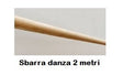 Sbarra Danza Di Pino Melis 40 Mm Di Diametro - Lunghezza 2 Metri Cod.30590821 Dinamica Ballet - TIMESPORT24