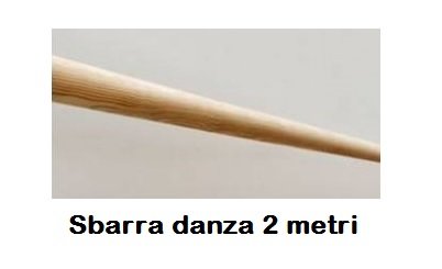 Sbarra Danza Di Pino Melis 40 Mm Di Diametro - Lunghezza 2 Metri Cod.30590821 Dinamica Ballet - TIMESPORT24