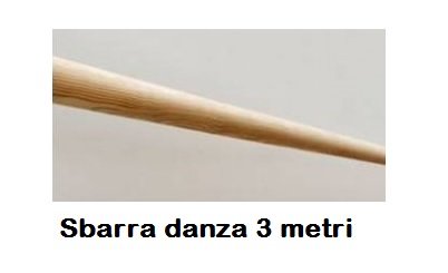 Sbarra Danza Di Pino Melis 40 Mm Di Diametro - Lunghezza 3 Metri Cod.30590521 Dinamica Ballet - TIMESPORT24