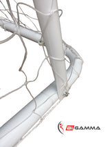Set di 2 porte da calcio regolamentare a tubi maggiorati da 50 mm mod. ULTRA BIG CHAMP misure regolamentari 3 x 2 metri - BIGAMMA - TIMESPORT24