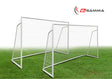 Set di 2 porte da calcio regolamentare a tubi maggiorati da 50 mm mod. ULTRA BIG CHAMP misure regolamentari 3 x 2 metri - BIGAMMA - TIMESPORT24