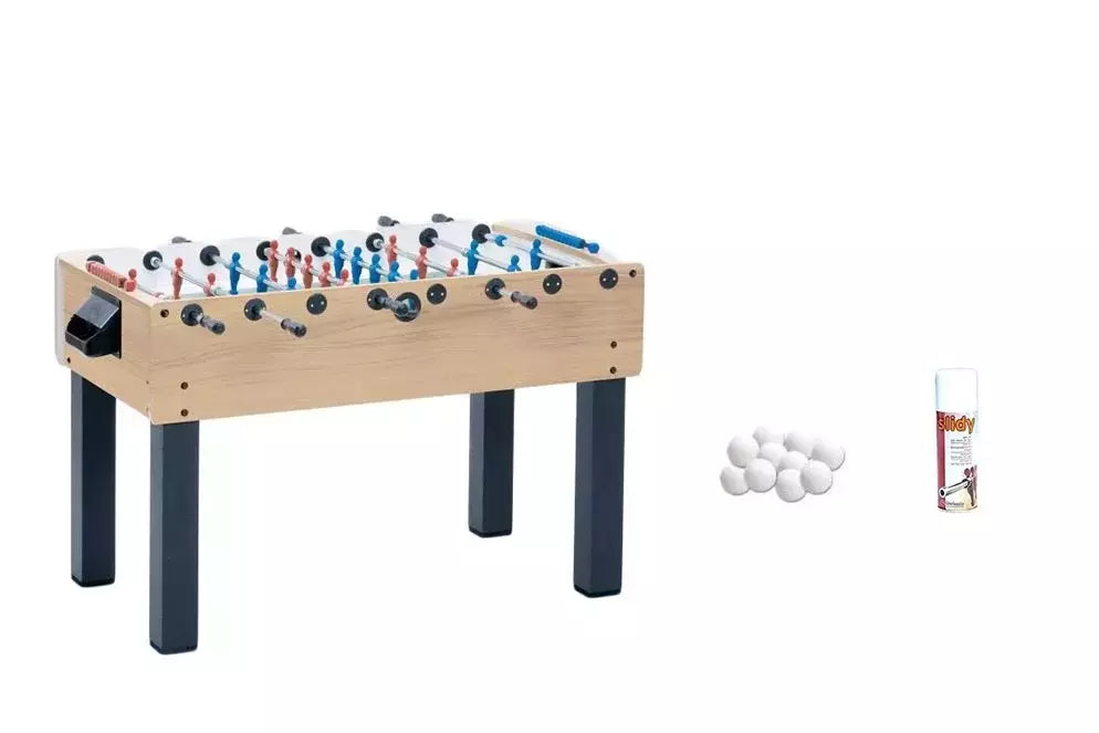 Offerta Garlando F200 Acero Calciobalilla Aste Rientranti Piano Gioco Vetro + 50 Palline + Spray Lubrificante Aste Biliardini In Offerta In Vendita Su Timesport24 - TIMESPORT24