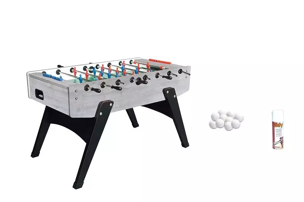 Offerta Garlando G 2000 Rovere Grigio Calciobalilla Aste Uscenti Piano Gioco Vetro + 50 Palline + Spray Lubrificante Aste Biliardini In Offerta In Vendita Su Timesport24 - TIMESPORT24