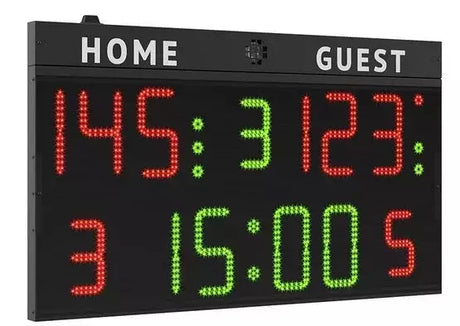Tabellone Segnapunti Multisport- Adatto Per Palestre, Piccoli Palazzetti Sportivi Cod.fc50h25 Art.3045025 - 140x83x9cm Omologato Fiba - TIMESPORT24