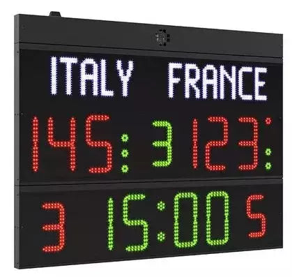 Tabellone Segnapunti Multisport - Nomi Squadre Programmabil,i Pallacanestro, Pallavolo, Calcio A 5, Pallamano, Pallanuoto,ping Pong, Pugilato, Hockey Su Ghiaccio E Pista, Badminton Cod.fc50h2 - TIMESPORT24
