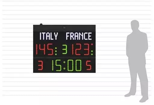 Tabellone Segnapunti Multisport - Nomi Squadre Programmabil,i Pallacanestro, Pallavolo, Calcio A 5, Pallamano, Pallanuoto,ping Pong, Pugilato, Hockey Su Ghiaccio E Pista, Badminton Cod.fc50h2 - TIMESPORT24