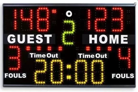 Tabellone Elettronico - Segnapunti Portatile Da Tavolo Multisport Art.160 Adatto Per Basketball, Pallavolo, Pallanuoto, Calcetto, Pallamano, Ping-pong, Boxe, Kick-boxing - TIMESPORT24