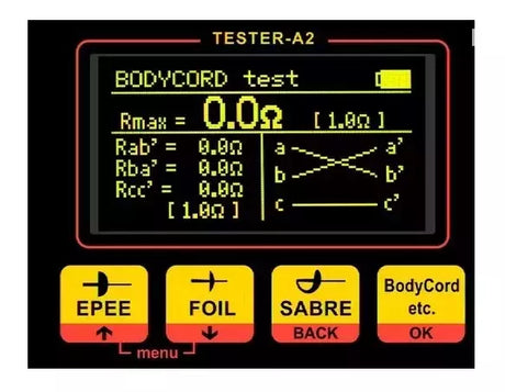 Tester Professionale Elettronico Per La Scherma, Verifica; Spade, Fioretti, Sciabole, Passanti, Rulli, Cavi Maschere, Cavi Apparecchio-rullo, Ircuiti Completi Di Un'arma, Giubbetti E Tessuti  - TIMESPORT24