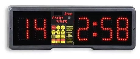 Fight Timer - Timer Elettronico Da Parete Art.150 - Indicato Per Boxe, Taekwondo, Aerobica, Spinning - TIMESPORT24