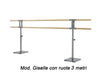 Sbarra Danza Mod.giselle Con Ruote Base In Acciaio Mobile Con Doppia Sbarra Da 3 Metri - 10 Altezze Regolabili Cod.30591921 Dinamica Ballet - TIMESPORT24