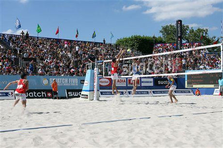 Av1418/4 Impianto Beach Volley In Tubo Di Acciaio Per Campi Sabbia Erba Mod. Base cod. SC904438 - TIMESPORT24