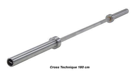 CROSS TECHNIQUE 180 - Bilanciere Olimpionico in Alluminio 180 cm. - Carico Max 20 kg. Linea Toorx cod. BO-TEC180 - TIMESPORT24
