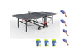 Tavolo Ping Pong Premium Outdoor Grigio cod.C-570E Garlando con 4 Racchette e 18 Palline In Omaggio - TIMESPORT24