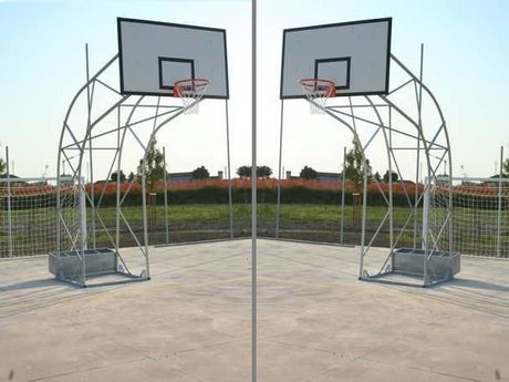 Ab1300/2 1 Pair Olympic Basketball System Cantilever 220 Cm Trellis with Wheels and Ballast Holder 