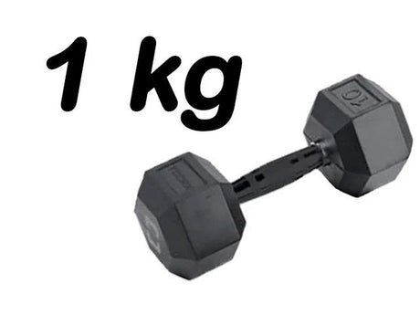 Manubrio Esagonale Gommato - 1 kg. Linea Toorx Absolute AMEG-1 - TIMESPORT24