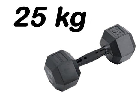 Manubrio Esagonale Gommato -25 kg. Linea Toorx Absolute AMEG-25 - TIMESPORT24