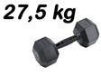 Manubrio Esagonale Gommato -27,5 kg. Linea Toorx Absolute AMEG-27.5 - TIMESPORT24
