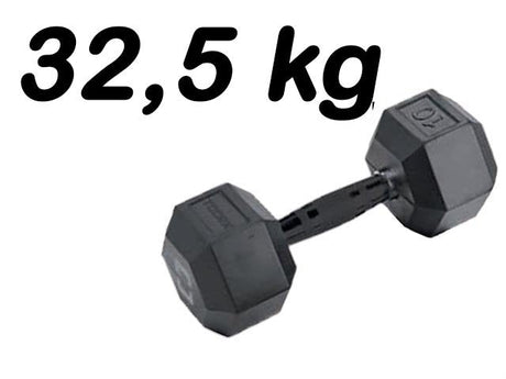 Manubrio Esagonale Gommato -32,5 kg. COD.AMEG-32.5 Linea Toorx Absolute - TIMESPORT24