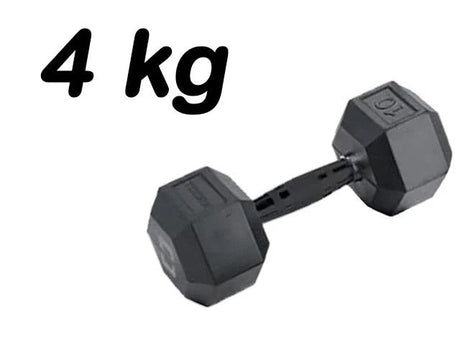 Manubrio Esagonale Gommato -4 kg. COD.AMEG-4 Linea Toorx Absolute - TIMESPORT24