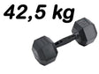 Manubrio Esagonale Gommato -42,5 kg. Linea Toorx Absolute - TIMESPORT24
