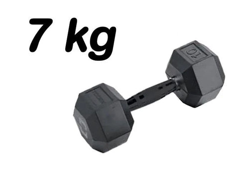 Manubrio Esagonale Gommato -7 kg. cod.AMEG-7 Linea Toorx Absolute - TIMESPORT24