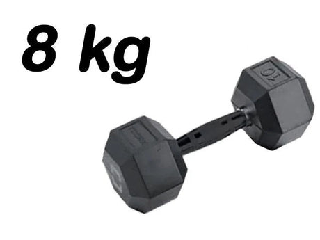 Manubrio Esagonale Gommato -8 kg. Linea Toorx Absolute - TIMESPORT24