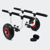 Carrello Porta Canoe Kayak Trolley Barre Orizzontali Portata 90 Kg - Ruote Da 26 Cm Cod 62640 62639 - Big Mama Kayak Adatto A Triken 405