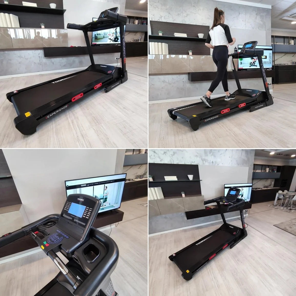 Tapis Roulant Toorx Experience Hrc App Ready 3.0 Fascia Cardio Inclusa Tapis Roulant Toorx - Peso Max Utente 130 Kg - Piano Corsa 146 X 50 Cm - Velocità 20 Km/h - Compatibile Con. Zwift-kinom - TIMESPORT24