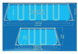 Piscina Rettangolare 549 X 305 X 122 Cm Con Pompa A Sabbia Da 3785l , Scala Sicurezza, Telo Base E Telo Copertura 17728-1eu - TIMESPORT24