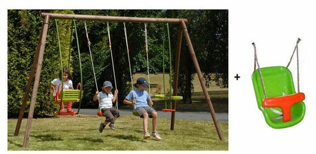 Set Tuli Con 2 Altalene + Cavalluccio + Dondolo - Altezza 235 Cm Cod.als1353 + 1 Seggiolino Sicurezza Altalene 9710 Offerta In Vendita Su Timesport24 - TIMESPORT24