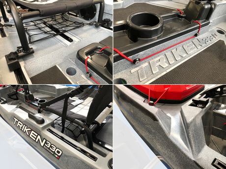 BIG MAMA KAYAK A PEDALI TRIKEN 330 GARMIN STRIKER VIVID 7CV ECOSCANDAGLIO + TRASDUTTORE + kit braccetto display - TIMESPORT24