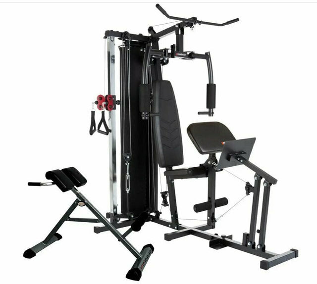 Ferrum Tx4 Stazione Multifunzione - Pacco Pesi 60 Kg - Dimensioni 210 X 120 X 198 Cm Inclusa Panca Backtrainer Cod.9039 - TIMESPORT24