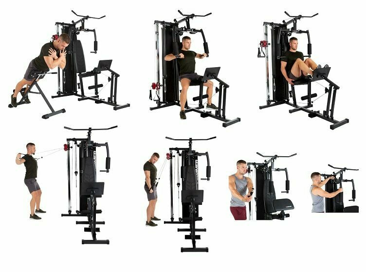 Ferrum Tx4 Stazione Multifunzione - Pacco Pesi 60 Kg - Dimensioni 210 X 120 X 198 Cm Inclusa Panca Backtrainer Cod.9039 - TIMESPORT24