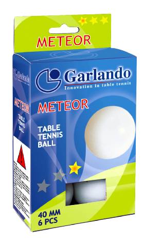 Confezione 6 Palline Ping Pong Meteor 1 Stella Tennis Tavolo Garlando cd. 2C4-118 - TIMESPORT24