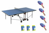 Tavolo Ping Pong Progress Outdoor Blu cod.C-163E Garlando con 4 Racchette +18 Palline - TIMESPORT24