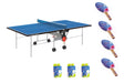 Tavolo Ping Pong Training Outdoor Blu COD.C-113E Garlando con 4 Racchette e 18 Palline In Omaggio - TIMESPORT24