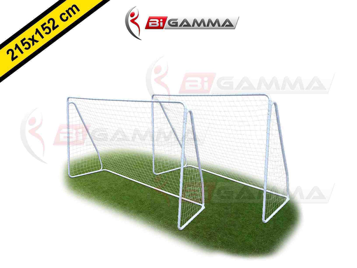 Set di 2 porte da calcetto modello SUPER CHAMP 215 x 152 cm . cod. SG-215 - BIGAMMA - TIMESPORT24